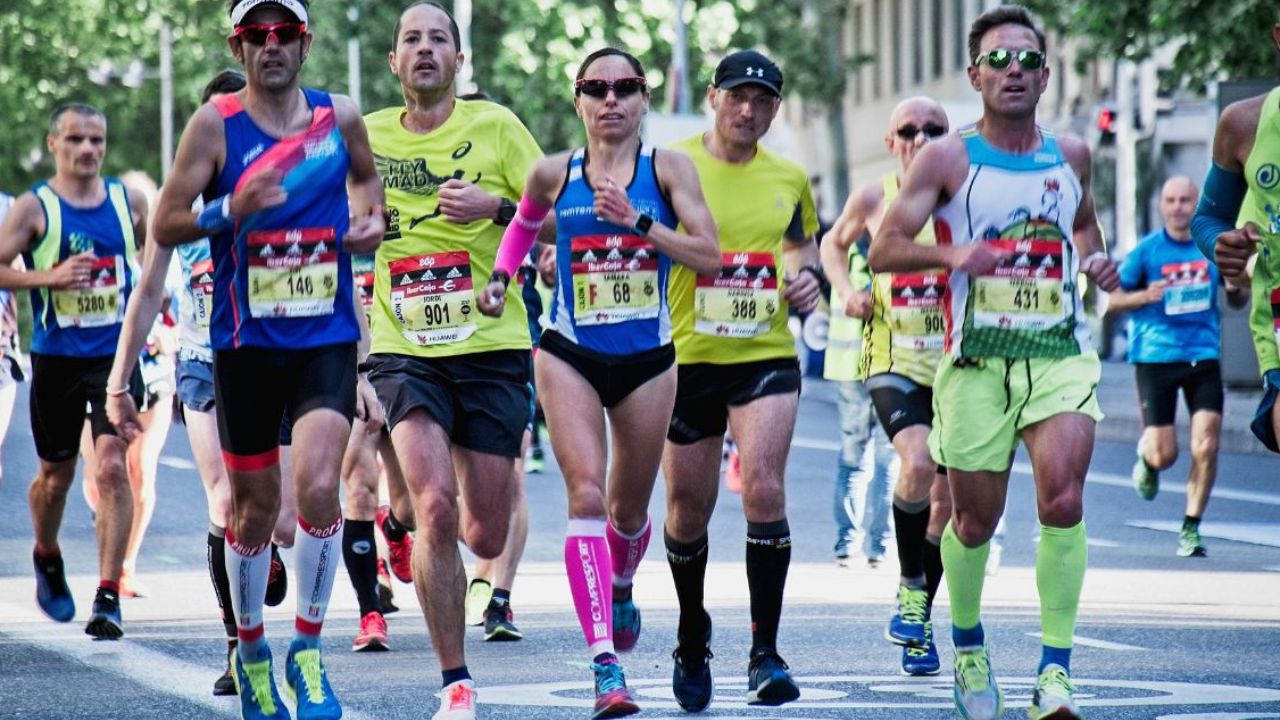 La vitesse moyenne sur un marathon